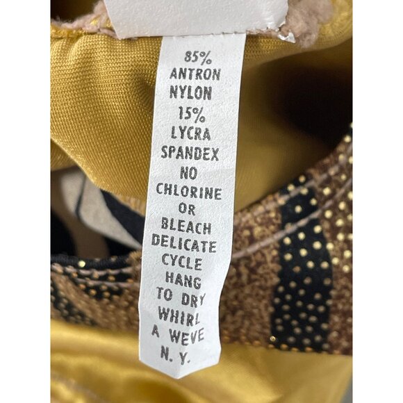 Whirl A Weve Dance Creation Top Child Large Animal Print Long Sleeve Performance - Picture 4 of 7